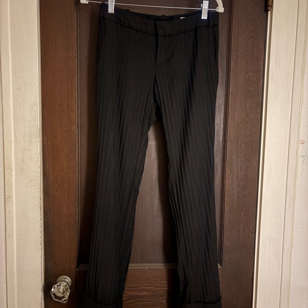Banana Republic Women’s Black Pinstripe Dress Pants